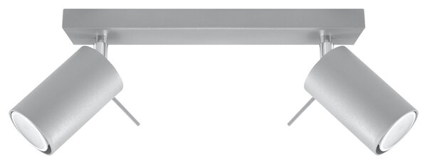 LED Loftsspot grå RING - 2 x GU10 Fatning LED Loftsspot grå RING - 2 x GU10 Fatning