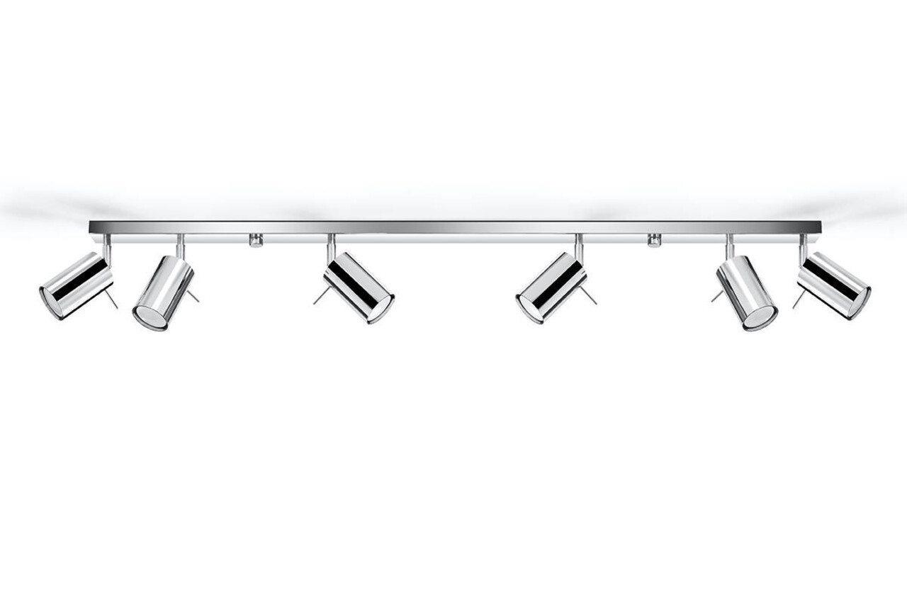 LED Loftsspot krom RING - 6 x GU10 Fatning LED Loftsspot krom RING - 6 x GU10 Fatning