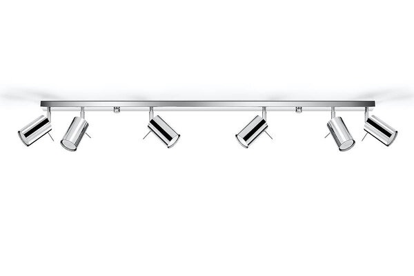 LED Loftsspot krom RING - 6 x GU10 Fatning LED Loftsspot krom RING - 6 x GU10 Fatning