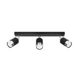 LED Loftsspot sort krom NERO - 3 x GU10 Fatning
