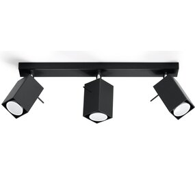 LED Loftsspot sort MERIDA - 3 x GU10 Fatning LED Loftsspot sort MERIDA - 3 x GU10 Fatning