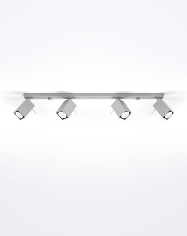 LED Loftsspot grå MERIDA - 4 x GU10 Fatning