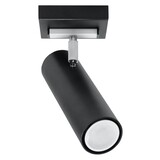 LED Loftsspot sort sølv DIREZIONE - 1 x GU10 Fatning