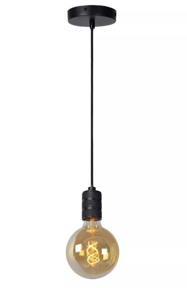 Lucide Jova - hængende lampe - Ø 4,6 cm - E27 - sort