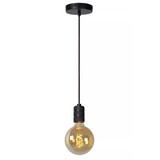 Lucide Jova - hængende lampe - Ø4,6 cm - E27 - sort