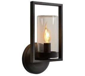 LED væglampe udenfor - 1xe14 - IP44 - sort LED væglampe udenfor - 1xe14 - IP44 - sort