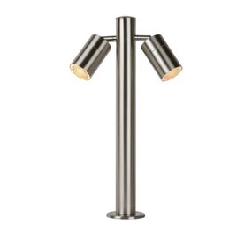 LED SOKKELLAMP UDENDØRS - ø6,3 cm - GU10 - 2X5W 2700K - IP44 - Matt Chromium LED SOKKELLAMP UDENDØRS - ø6,3 cm - GU10 - 2X5W 2700K - IP44 - Matt Chromium