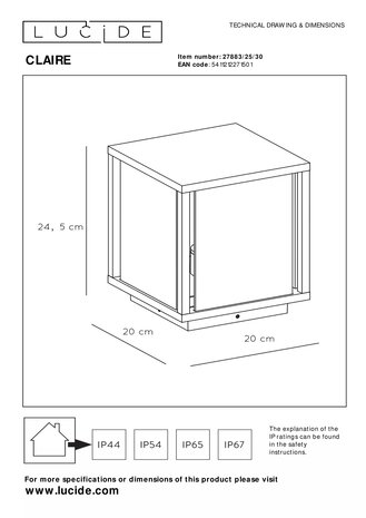LED HAVELAMPE - 1XE27 - IP54 - Anthracite LED HAVELAMPE - 1XE27 - IP54 - Anthracite
