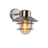 Lucide LED Væglampe Udendørs - Ø21,8 cm - 1xE27 - IP44 - Mat krom