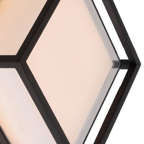 Lucide LED Væglampe Udendørs - 1x10W 2700K - IP54 - Sort