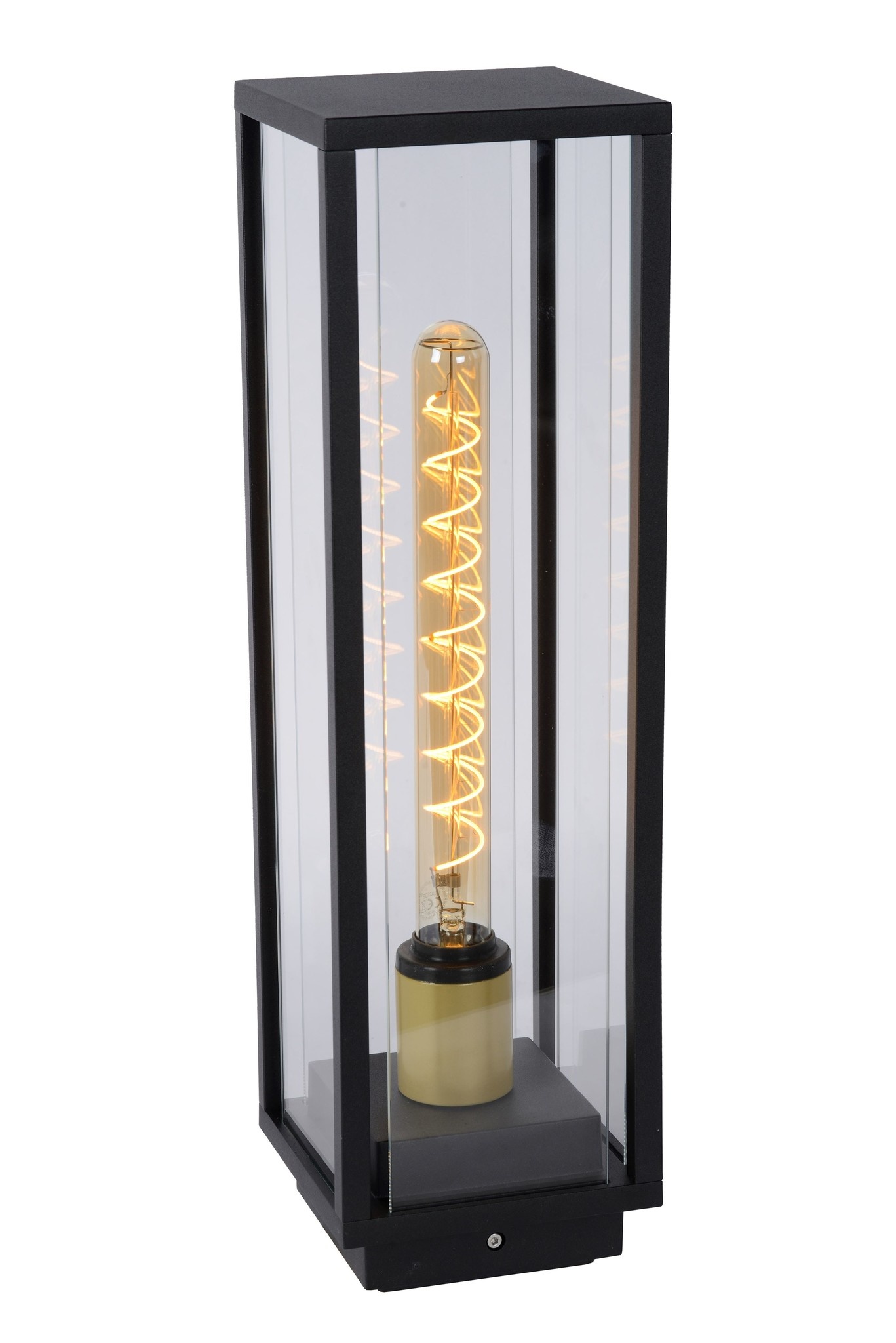LED Dørlampe til udendørs brug 1xE27 - IP54 - Sort - Ledpaneler.dk