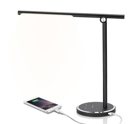 Aigostar LED-bordlampe 8W Dæmpbar 3000k til 6000K - Sort - sammenfoldelig  Aigostar LED-bordlampe 8W Dæmpbar 3000k til 6000K - Sort - sammenfoldelig