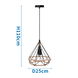 LED Hængelampe retro sort - E27 fatning - 110cm høj - Ekskl. lyskilde LED Hængelampe retro sort - E27 fatning - 110cm høj - Ekskl. lyskilde