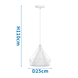 LED Hængelampe retro hvid - E27 armatur - 110cm høj - Ekskl. lyskilde LED Hængelampe retro hvid - E27 armatur - 110cm høj - Ekskl. lyskilde