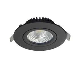 LCB LED forsænket spot sort Dæmpbar - 5W erstatter 50W - 2700K Varm hvid LCB LED forsænket spot sort Dæmpbar - 5W erstatter 50W - 2700K Varm hvid