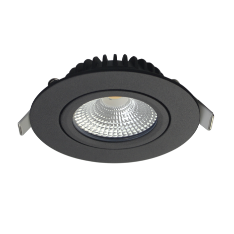 LCB LED forsænket spot sort Dæmpbar - 5W erstatter 50W - 2700K Varm hvid LCB LED forsænket spot sort Dæmpbar - 5W erstatter 50W - 2700K Varm hvid
