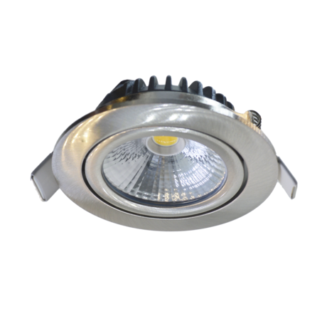 LCB LED forsænket spot i rustfrit stål Dæmpbar - 5W erstatter 50W - 2700K Varm hvid