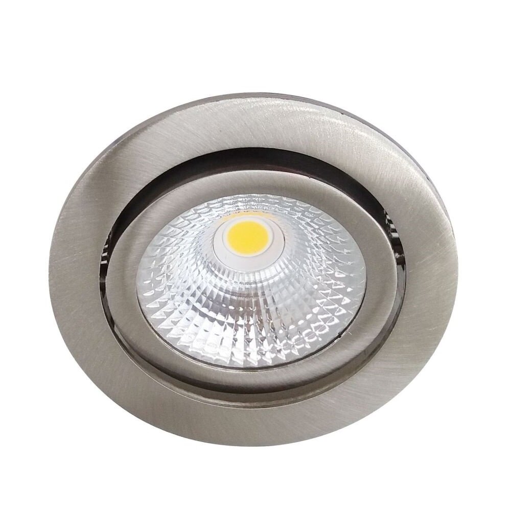 LCB LED forsænket spot i rustfrit stål Dæmpbar - 5W erstatter 50W - 2700K Varm hvid