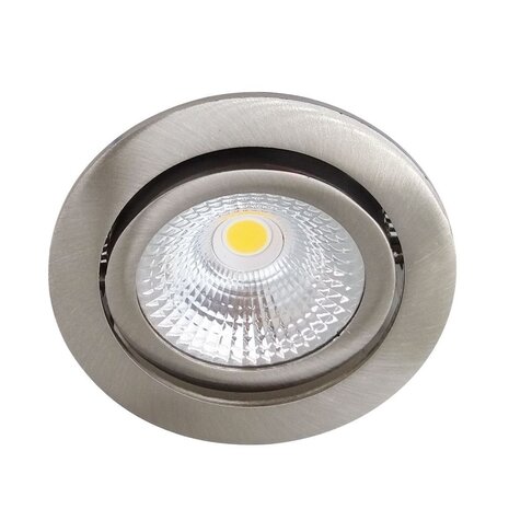 LCB LED forsænket spot i rustfrit stål Dæmpbar - 5W erstatter 50W - 2700K Varm hvid