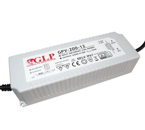 LED strømadapter - 12V 192W 16A - IP67 Vandtæt LED strømadapter - 12V 192W 16A - IP67 Vandtæt
