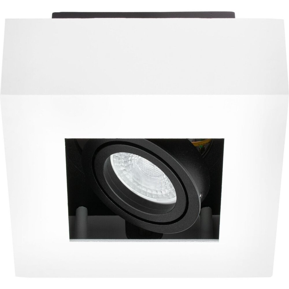 LED Loftsspot hvid sort - 1x GU10 armatur LED Loftsspot hvid sort - 1x GU10 armatur