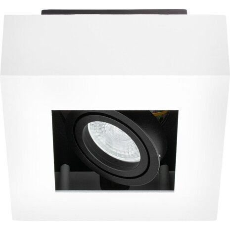LED Loftsspot hvid sort - 1x GU10 armatur LED Loftsspot hvid sort - 1x GU10 armatur