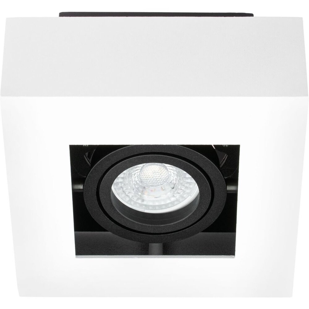 LED Loftsspot hvid sort - 1x GU10 armatur LED Loftsspot hvid sort - 1x GU10 armatur