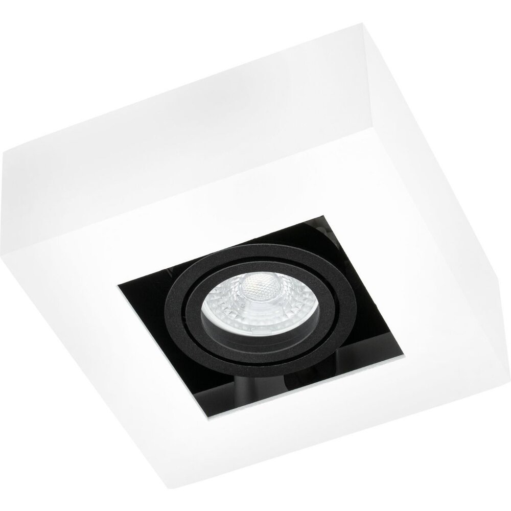 LED Loftsspot hvid sort - 1x GU10 armatur LED Loftsspot hvid sort - 1x GU10 armatur