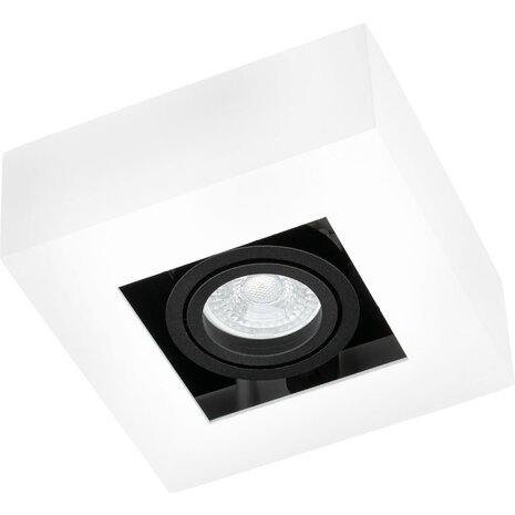 LED Loftsspot hvid sort - 1x GU10 armatur LED Loftsspot hvid sort - 1x GU10 armatur