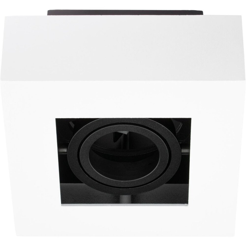 LED Loftsspot hvid sort - 1x GU10 armatur LED Loftsspot hvid sort - 1x GU10 armatur