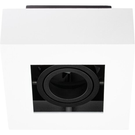 LED Loftsspot hvid sort - 1x GU10 armatur LED Loftsspot hvid sort - 1x GU10 armatur