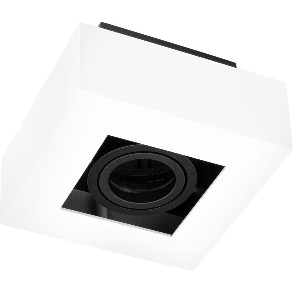 LED Loftsspot hvid sort - 1x GU10 armatur LED Loftsspot hvid sort - 1x GU10 armatur