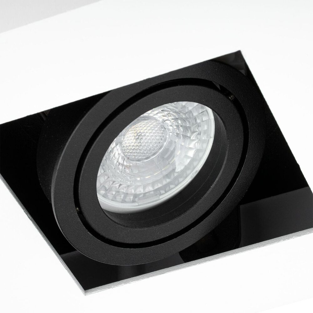 LED Loftsspot hvid sort - 1x GU10 armatur LED Loftsspot hvid sort - 1x GU10 armatur