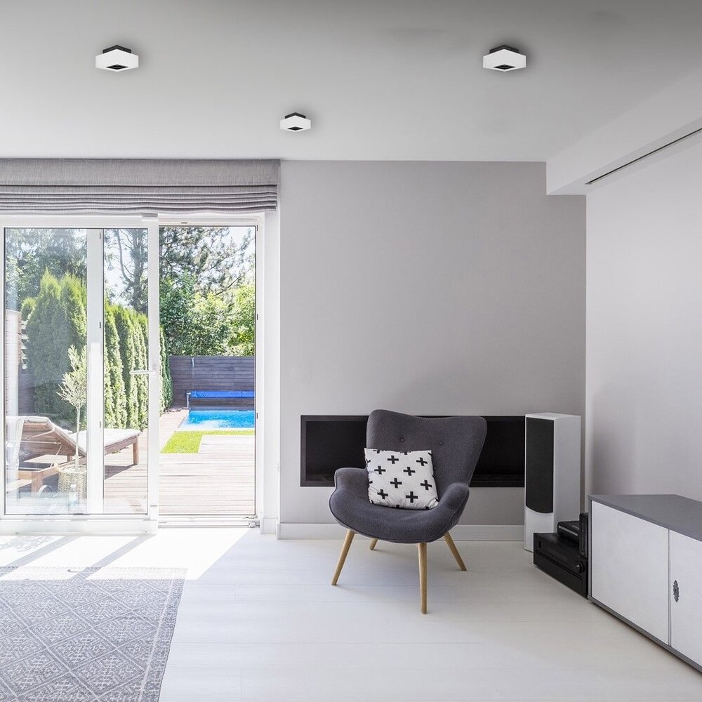 LED Loftsspot hvid sort - 1x GU10 armatur LED Loftsspot hvid sort - 1x GU10 armatur