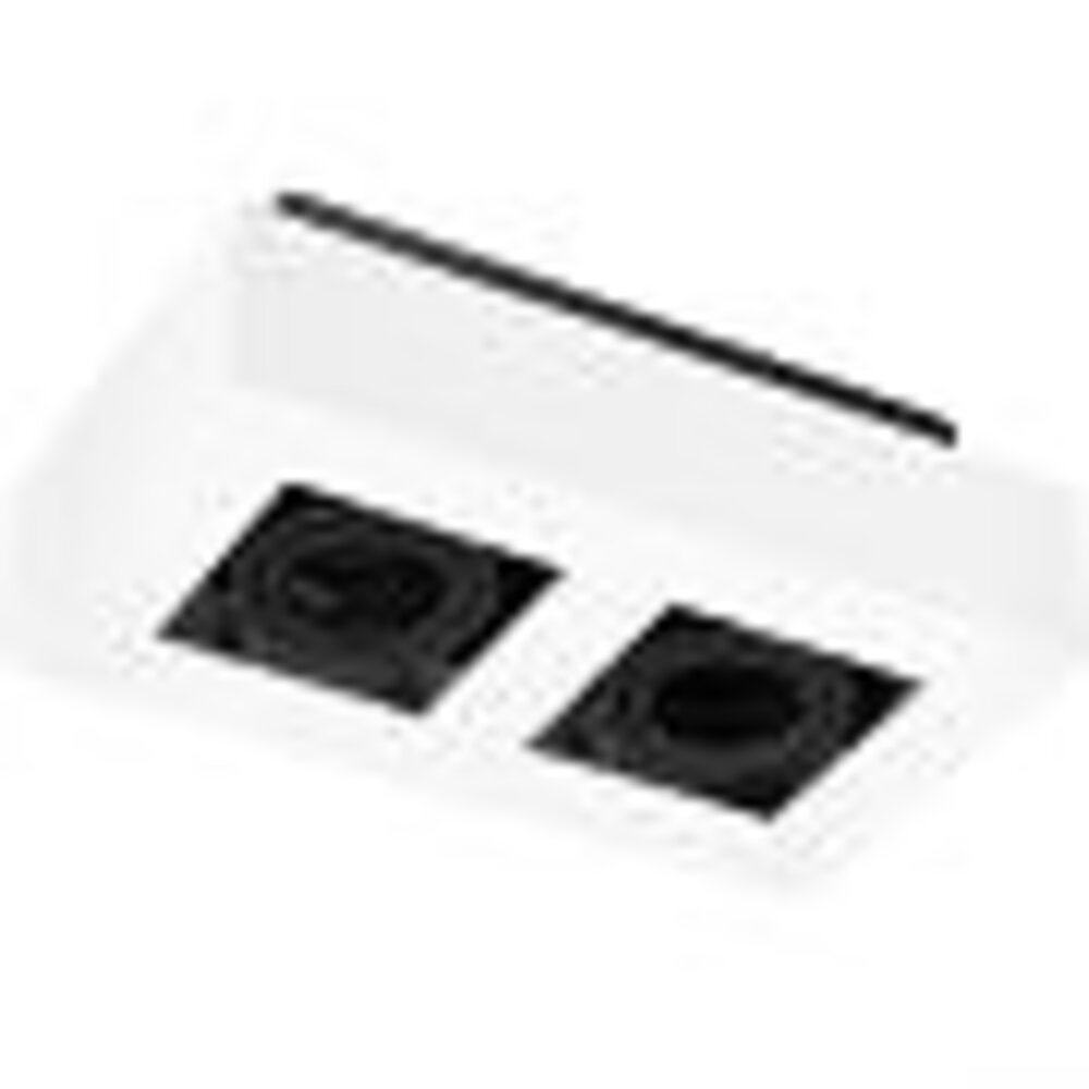 LED Loftsspot hvid sort - 2x GU10 armatur LED Loftsspot hvid sort - 2x GU10 armatur