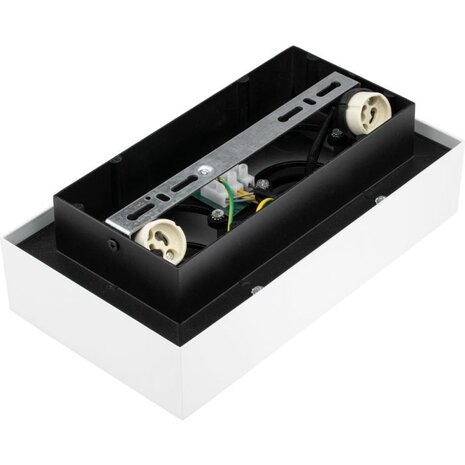 LED Loftsspot hvid sort - 2x GU10 armatur LED Loftsspot hvid sort - 2x GU10 armatur