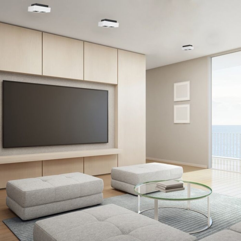 LED Loftsspot hvid sort - 2x GU10 armatur LED Loftsspot hvid sort - 2x GU10 armatur