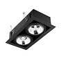 LED indbygningsspot sort GU10 AR111 - Dobbelt