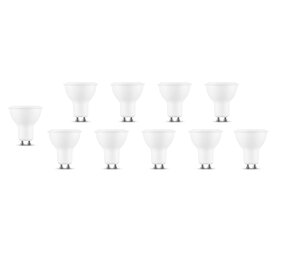Modee Lighting Multipakke 10x LED spot GU10 Dæmpbar - 6W erstatter 50W - 2700K Varm hvid Modee Lighting Multipakke 10x LED spot GU10 Dæmpbar - 6W erstatter 50W - 2700K Varm hvid