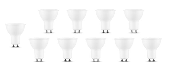 Modee Lighting Multipakke 10x LED spot GU10 Dæmpbar - 6W erstatter 50W - 2700K Varm hvid Modee Lighting Multipakke 10x LED spot GU10 Dæmpbar - 6W erstatter 50W - 2700K Varm hvid