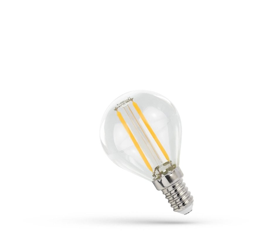 LED-pære G45 - E14 fatning - 1W glødetråd - 3000K varmt hvidt lys