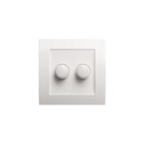 Tradim Duo cover til lysdæmper - Modern White - IP44 - inkl. knapper