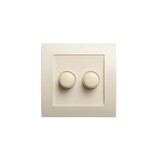 Tradim Duo cover til lysdæmper - Classic Cream - IP44 - inkl. knapper