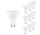 Multipakke 10 styk - GU10 LED spots - 2,5W erstatter 25W - Valgfri lystemperatur