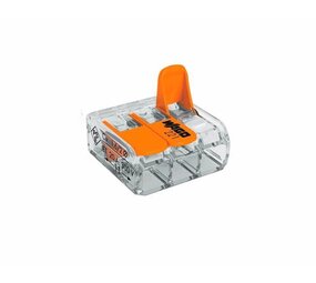 WAGO WAGO fjedersamlemuffe 3-vejs 4mm² 221-413 - 50 stk. WAGO WAGO fjedersamlemuffe 3-vejs 4mm² 221-413 - 50 stk.