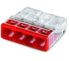 WAGO WAGO Samlemuffe 4-vejs 0,5-2,5 mm² 2273-204 - 100 stk. WAGO WAGO Samlemuffe 4-vejs 0,5-2,5 mm² 2273-204 - 100 stk.