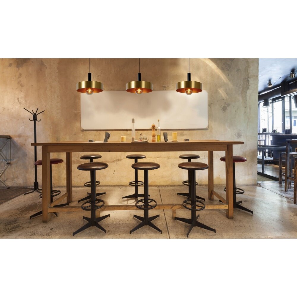 Lucide LED pendellampe GIADA - Matt guld - Ø40 - 1xE27 - 60W - stål