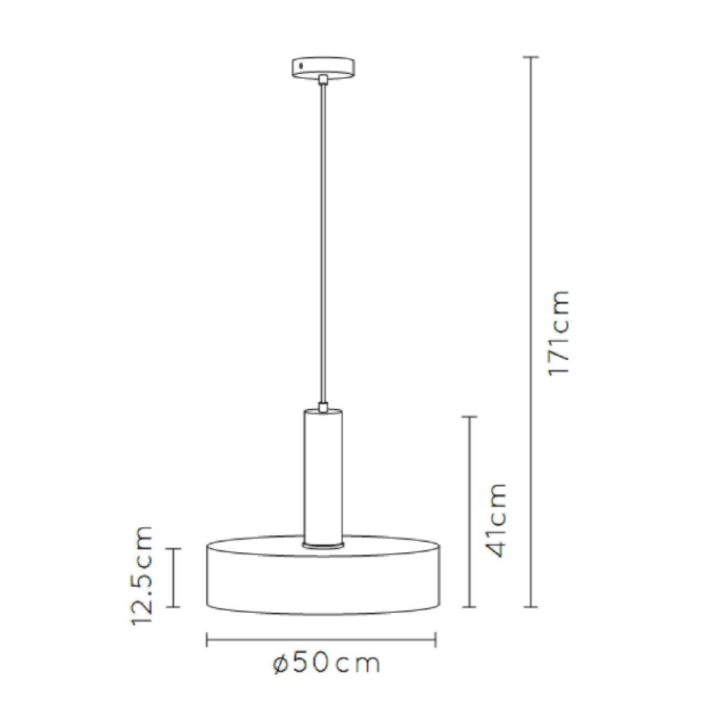 Lucide LED pendellampe GIADA - Matt guld - Ø50 - 1xE27 - 60W - stål
