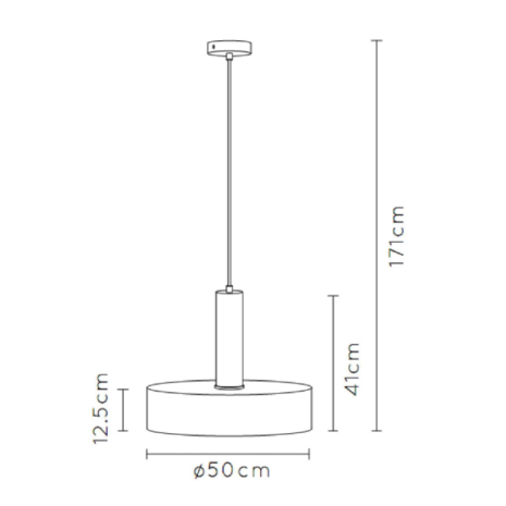 Lucide LED pendellampe GIADA - Matt guld - Ø50 - 1xE27 - 60W - stål