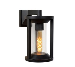 Lucide Væglampe Udendørs CADIX - 1xE27 - IP44 - Mat sort